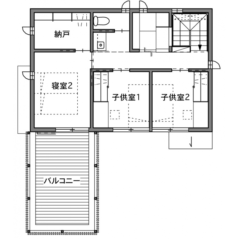 H邸  2F