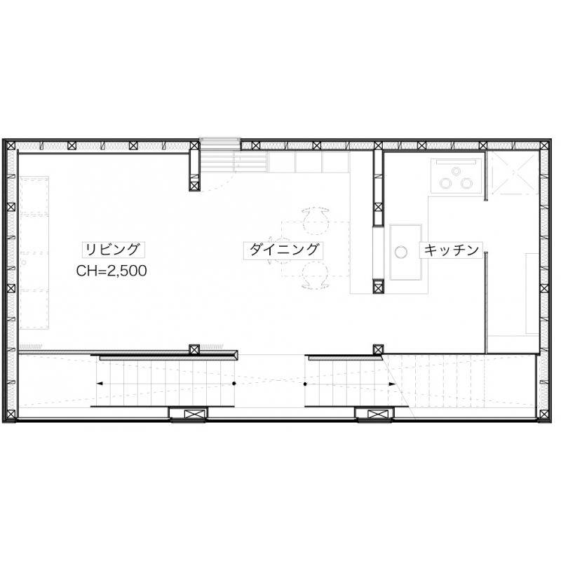 豪徳寺の住宅  2F