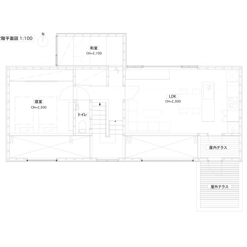 市川の住宅  2F