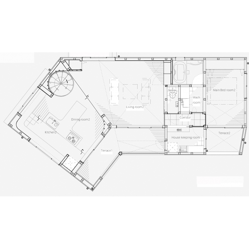 材木座の住宅  2F