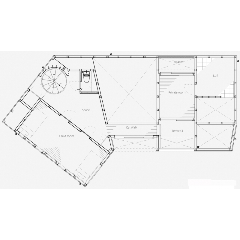 材木座の住宅  3F