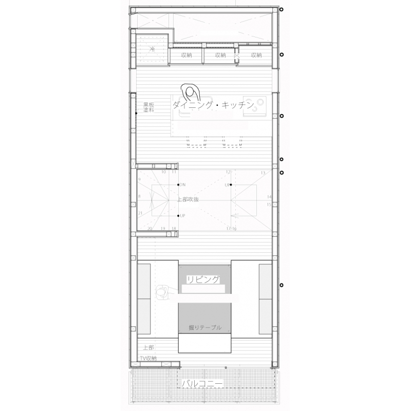 四谷三丁目の住宅  2F