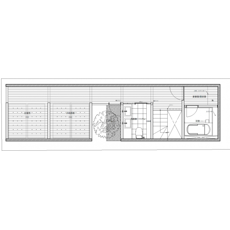 うなぎの寝床敷地01  3F